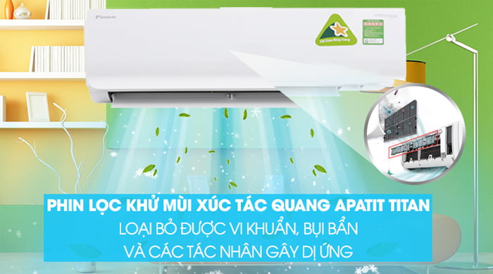 Điều Hòa Treo Tường Daikin Inverter 1 Chiều 20.500 BTU (FTKC60UVMV/RKC60UVMV) hiện đại