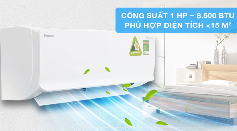 Điều Hòa Treo Tường Daikin Inverter 1 Chiều 8.500 BTU (FTKC25UAVMV/RKC25UAVMV)
