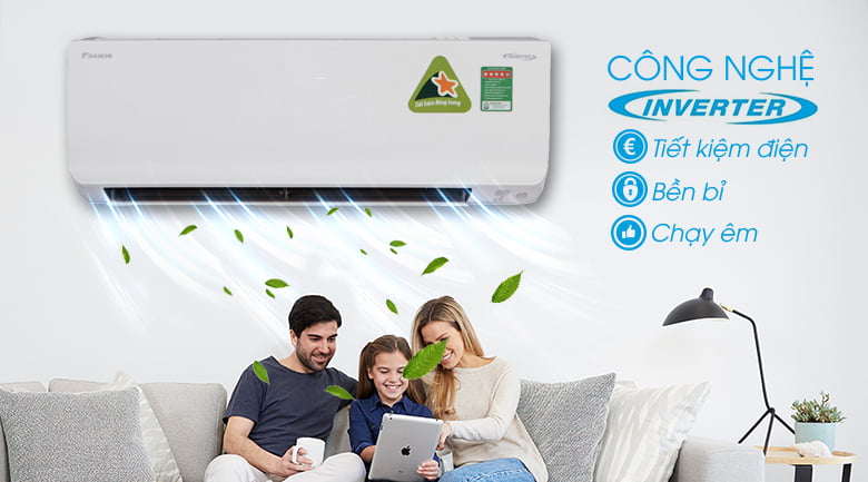 Điều Hòa Treo Tường Daikin Inverter 2 Chiều 8.500 BTU (FTHF25RAVMV/RHF25RAVMV) chính hãng
